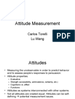 Attitude Measurement: Carlos Torelli Lu Wang