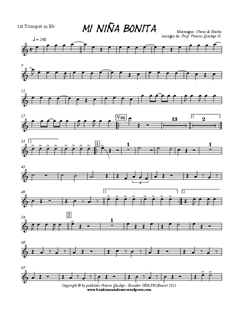 13 1st Trumpet in BB PDF Spanish Language Music