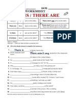 There Is / There Are: Grammar Worksheet