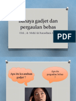 Pergaulan Bebeas Dan Bahaya Gadjet