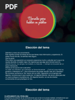 Elementos para Hablar en Público