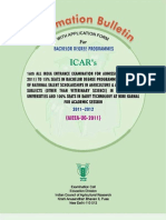 ICAR UG Bulletin 2011 12