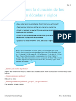 Hechos en Décadas y Siglos Estimamos La Duración de Los: - ¿Qué Nos Pide Resolver El Problema?