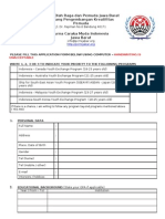 Application Form PPAN Jawa Barat 2011
