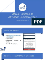 Manual Atividades Complementares Ecampus Aluno