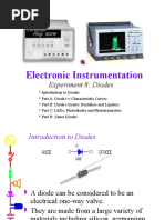 Electronic Instrumentation: Experiment 8: Diodes