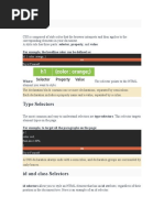 CSS Syntax: For Example, The Headline Color Can Be Defined As