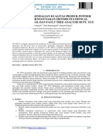 Analisis Pengendalian Kualitas Produk Powder Pestisida Menggunakan Metode Statistical Process Control Dan Fault Tree Analysis Di Pt. Xyz
