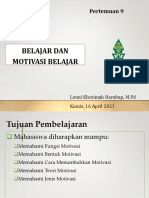 Belajar Dan Motivasi Belajar