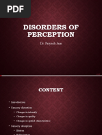 Disorders of Perception