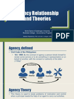 Agency Relationship and Theories: Notre Dame of Dadiangas University Business College - Accountancy Program