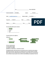 Formulario Plan Nutricional