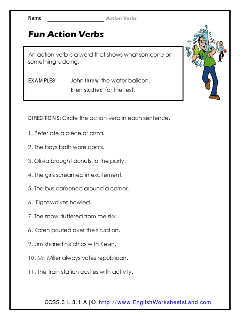 Fun Verbs | PDF