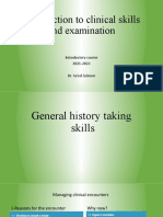 General History Taking and General Physical Examination