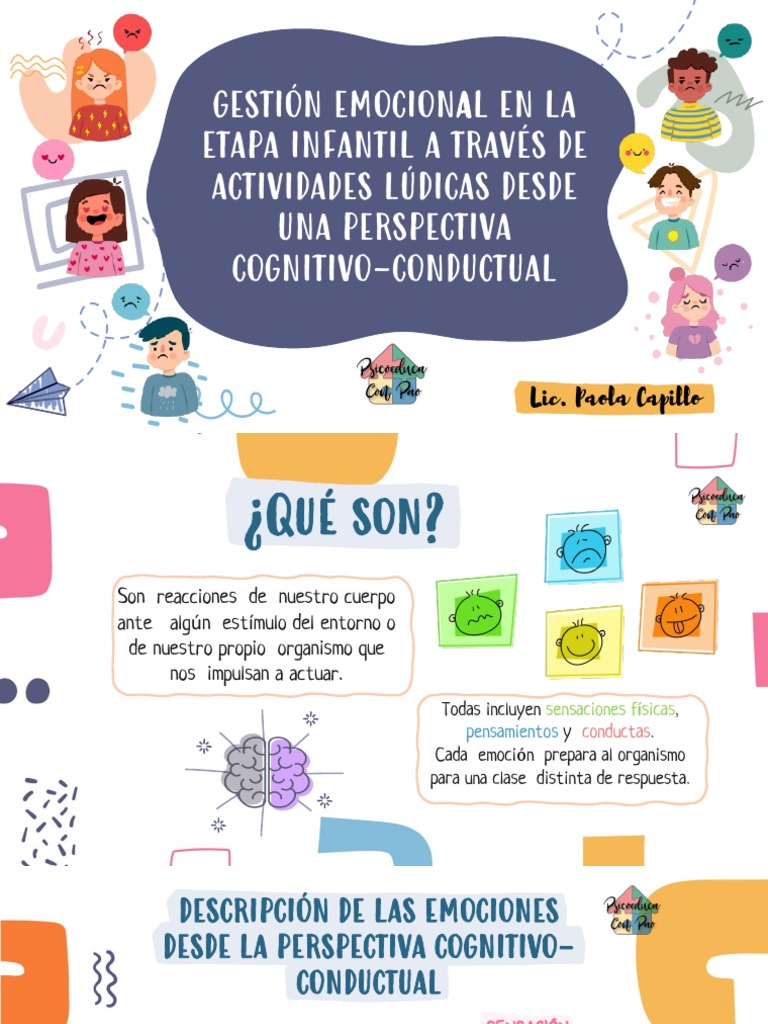Taller de Gestión Emocional Infantil | PDF | Las emociones | Aprendizaje