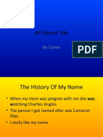 All About Me: by Camie
