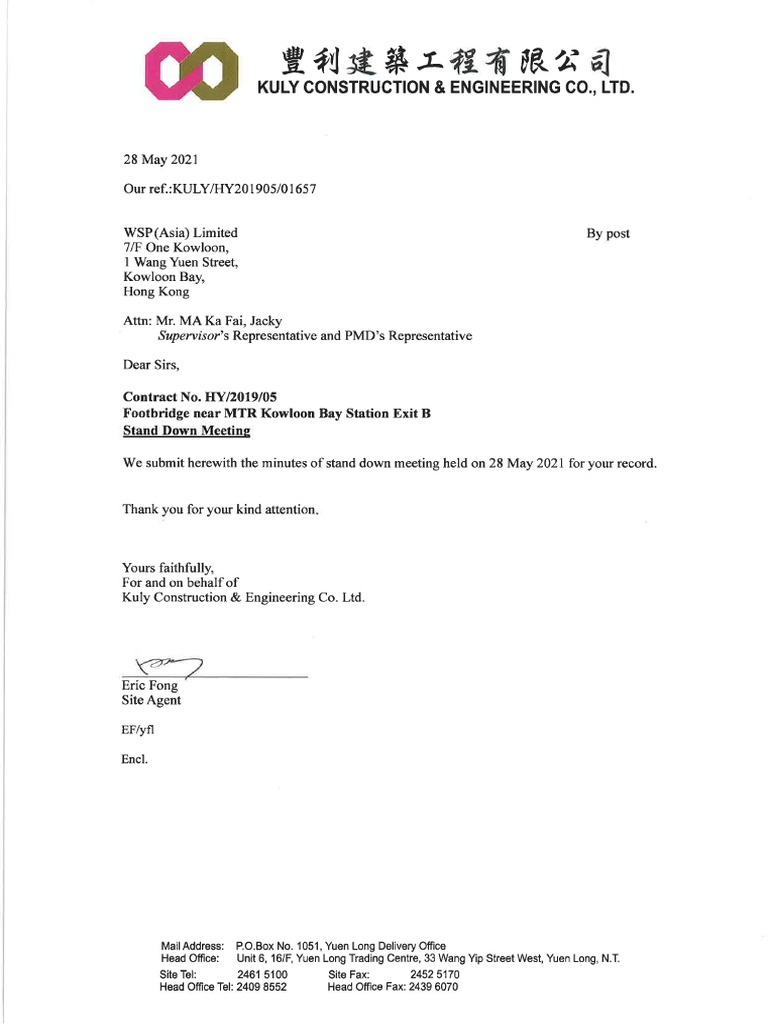 Stand Down Meeting Minutes PDF