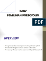 Manajemen Investasi Bab 5 - Pemilhan Portofolio