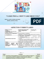 Estrategia I like pizza, I dont like broccoli-