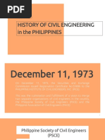 History of Civil Engineering in The Philippines: CEORNT120