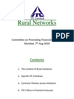 ITC's Rural Networks and Financial Inclusion Aug 2010