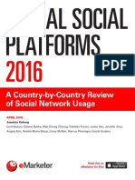 EMarketer Global Social Platforms 2016-A Country-By-Country Review of Social Network Usage