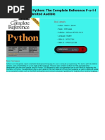 ( (Epub ) ) - Read Python: The Complete Reference F-U-L-L Popular PDF Unlimited Audible