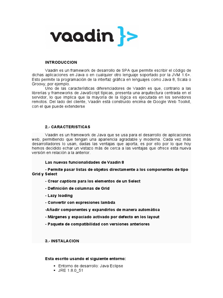 Introducción a Vaadin en Eclipse | PDF | Java (lenguaje de programación ...