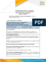 Guía de Actividades y Rúbrica de Evaluación - Unidad 1 - Fase 1 - Exploración Del Curso PDF