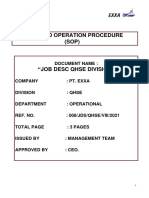Job Description Dari Struktur Organisasi HSE