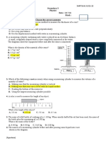 5MPT1CA1 S3/21-22: 4. A Ruler Is Used To Measure The Length of An Object