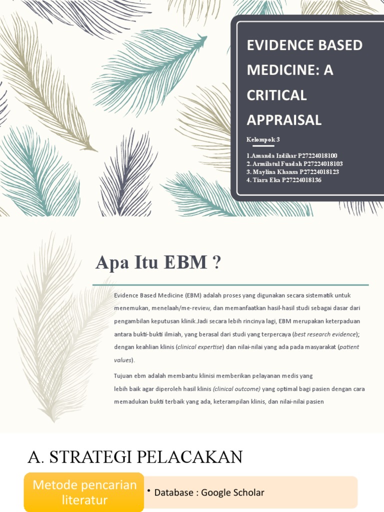 Evaluasi Evidence Based Medicine EBM | PDF
