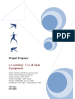 Project proposal: Use of gym equipment