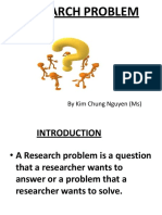 Researchproblem Lecture Note