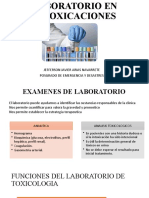 Análisis de laboratorio en intoxicaciones