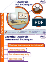 Chemical Analysis - Instrumental Techniques