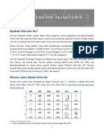 Panduan Fonta Unicode Aksara Jawa