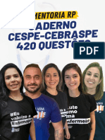 Mentoria CESPE-CEBRASPE - Caderno de questões de Enfermagem