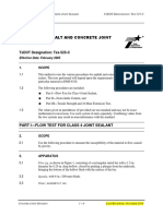 Tests For Asphalt and Concrete Joint Sealers