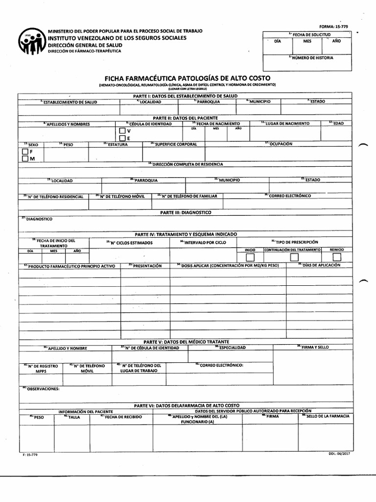 Planilla Medicinas Alto Costo Ivss EDITADO | PDF