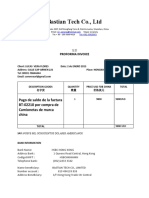 Bastian Tech Co., LTD: Pago de Saldo de La Factura BT-02210 Por Compra de Camionetas de Marca China