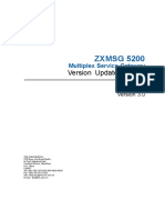 ZXMSG 5200 (V3.0) Multiplex Service Gateway Version Update Manual