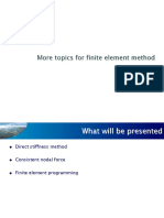 Finite Element Method Topics and Programming