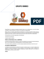 3. Analisis Estrategico Grupo Bimbo - Mision, Vision, Valores