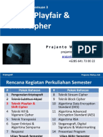 Kriptografi Pertemuan 3 - Teknik Playfair Shift Cipher