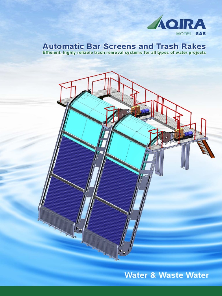 Efficient Trash Rake Systems for Water | PDF | Water Supply Network | Water