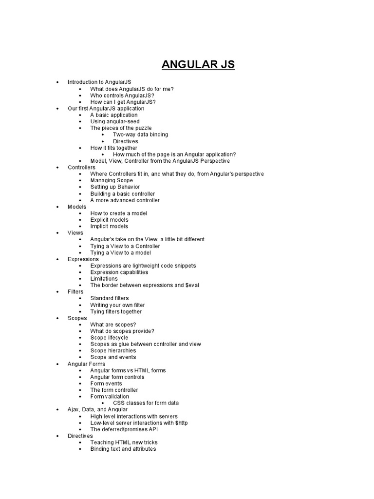 Angular Js | PDF | Angular Js | Computer Programming