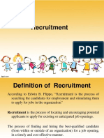 Recruitment Defined: Sources and Strategies