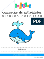 Libros de colorear gratis de ballenas y animales
