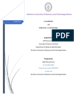 Northern University of Business and Technology Khulna: Assignment ON Principles of Marketing